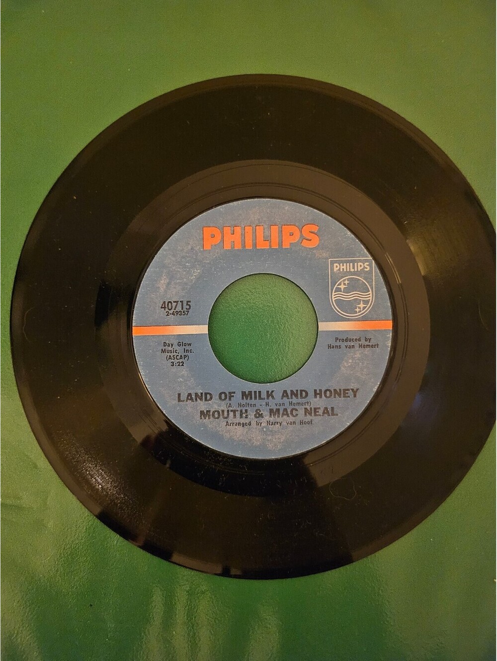 Mouth & MacNeal – How Do You Do? / Land Of Milk And Honey: 1972 vinyl 45
